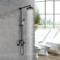 Aquacubic Contemporary Industrial Style Murd Bath Bath douche Taps Taps Down Faucet Sett